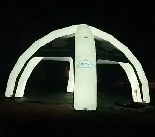 Ilmatäytteinen Spider-teltta (4x4m – 10m)