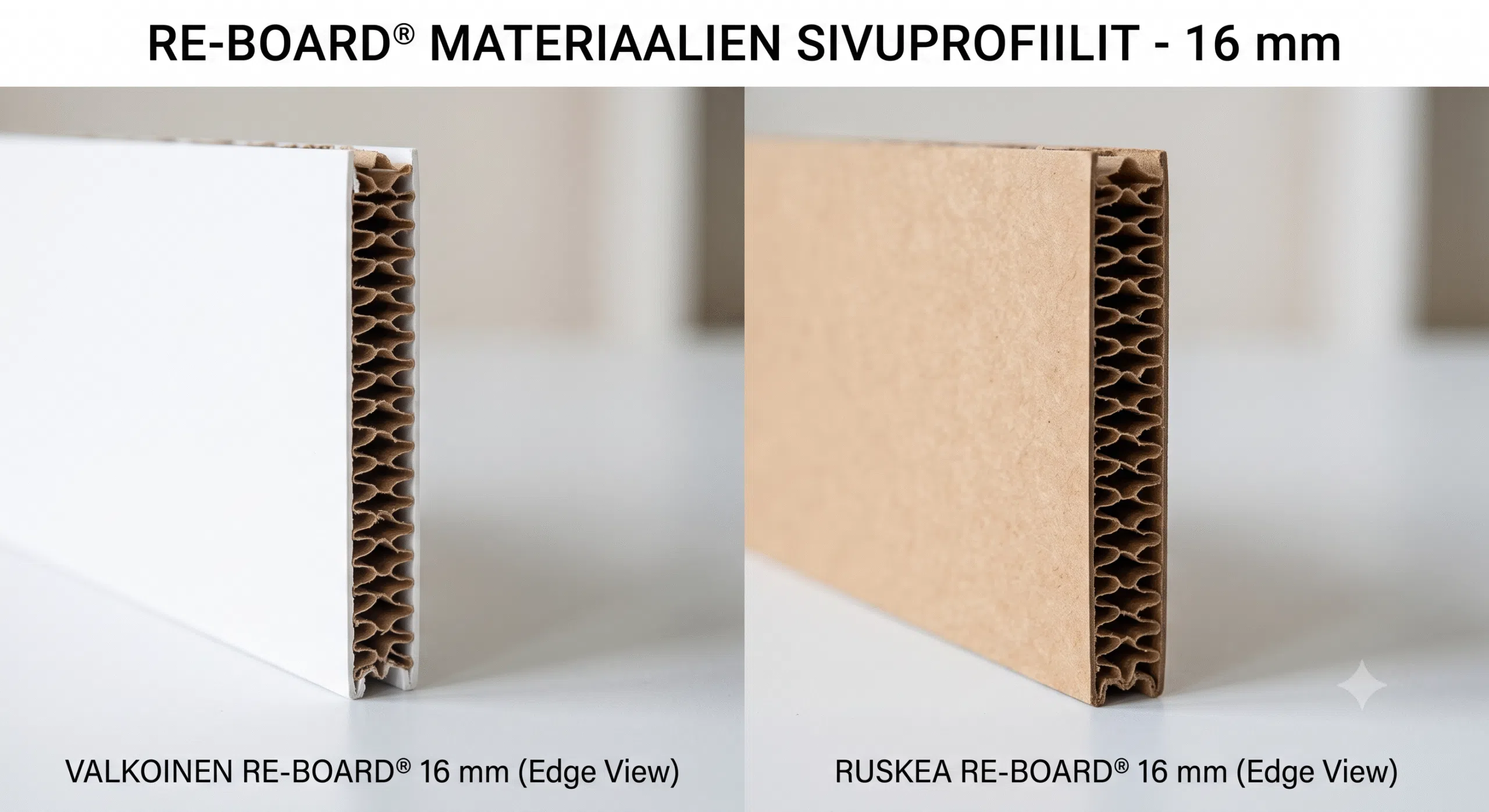 Mainoskyltti Re-board (Ekologinen kevytlevy, 16 mm)