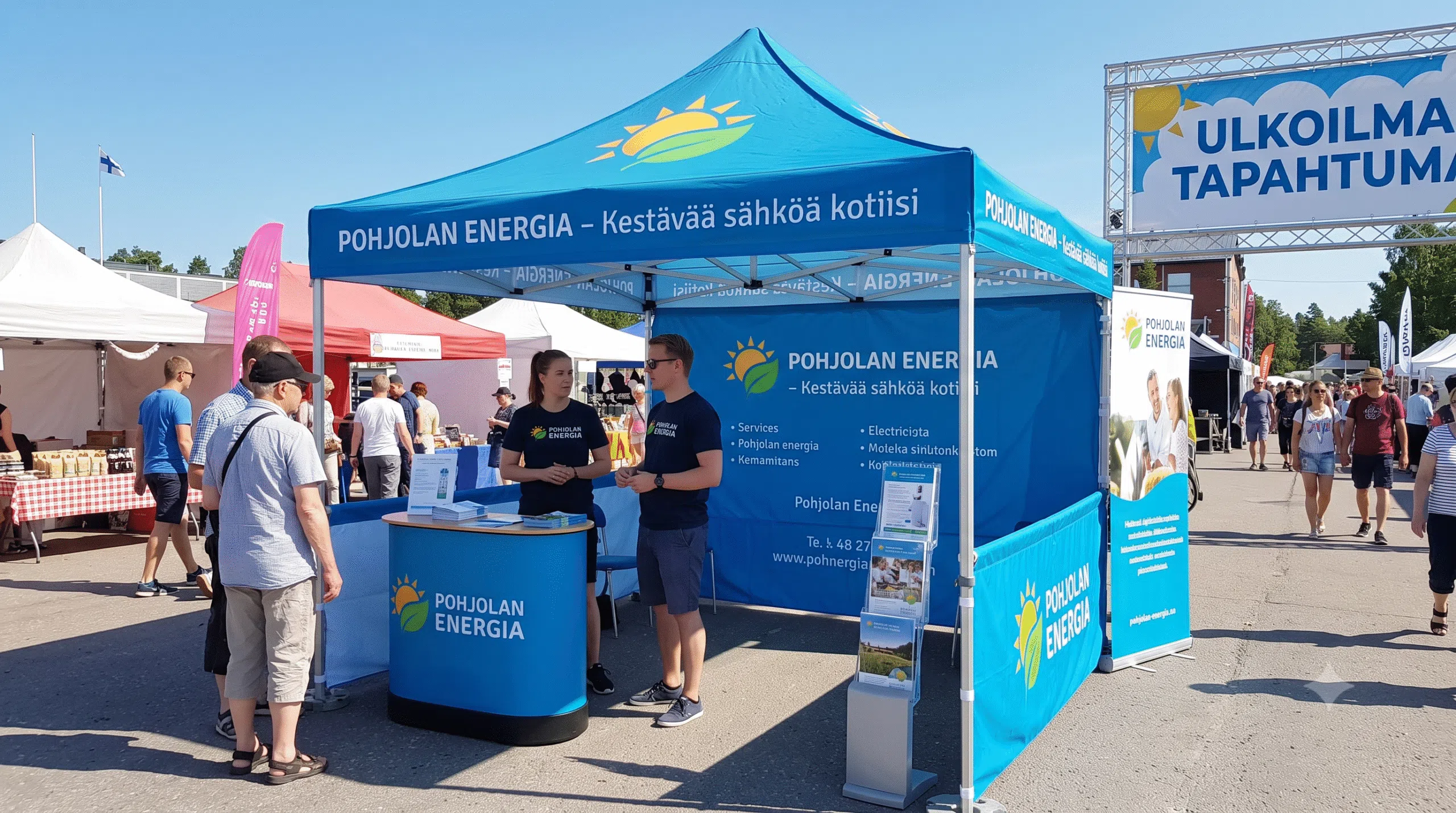 Pop-up teltta (Kustomoitavalla painatuksella)