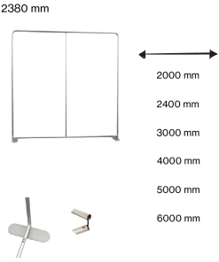 Alternative view of Messuseinä Display suora - kangas