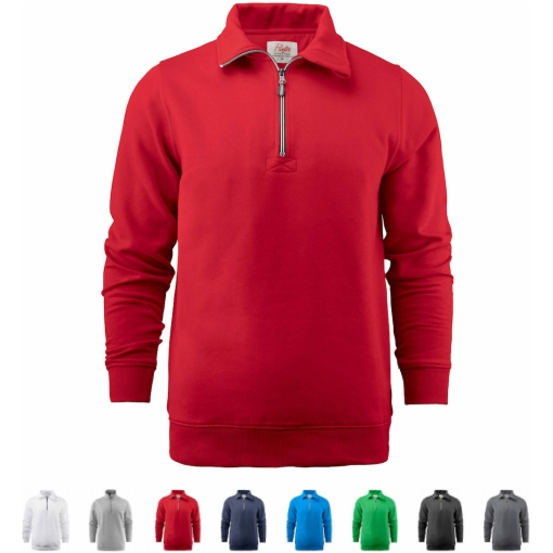 Printer Half Zip collegepaita painatuksella - useita värejä