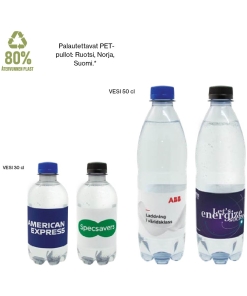 Juomat vesipullot 30 / 50 cl