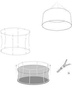 Alternative view of Katosta roikkuvamainosteline Pyöreä