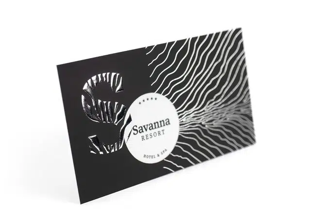 DeLuxe-käyntikortit hopea