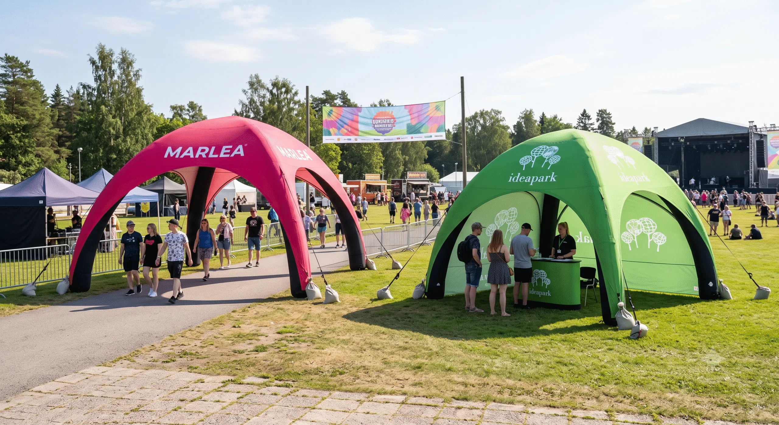 Ilmatäytteinen Spider Hermetic -teltta (3x3m – 7x7m)
