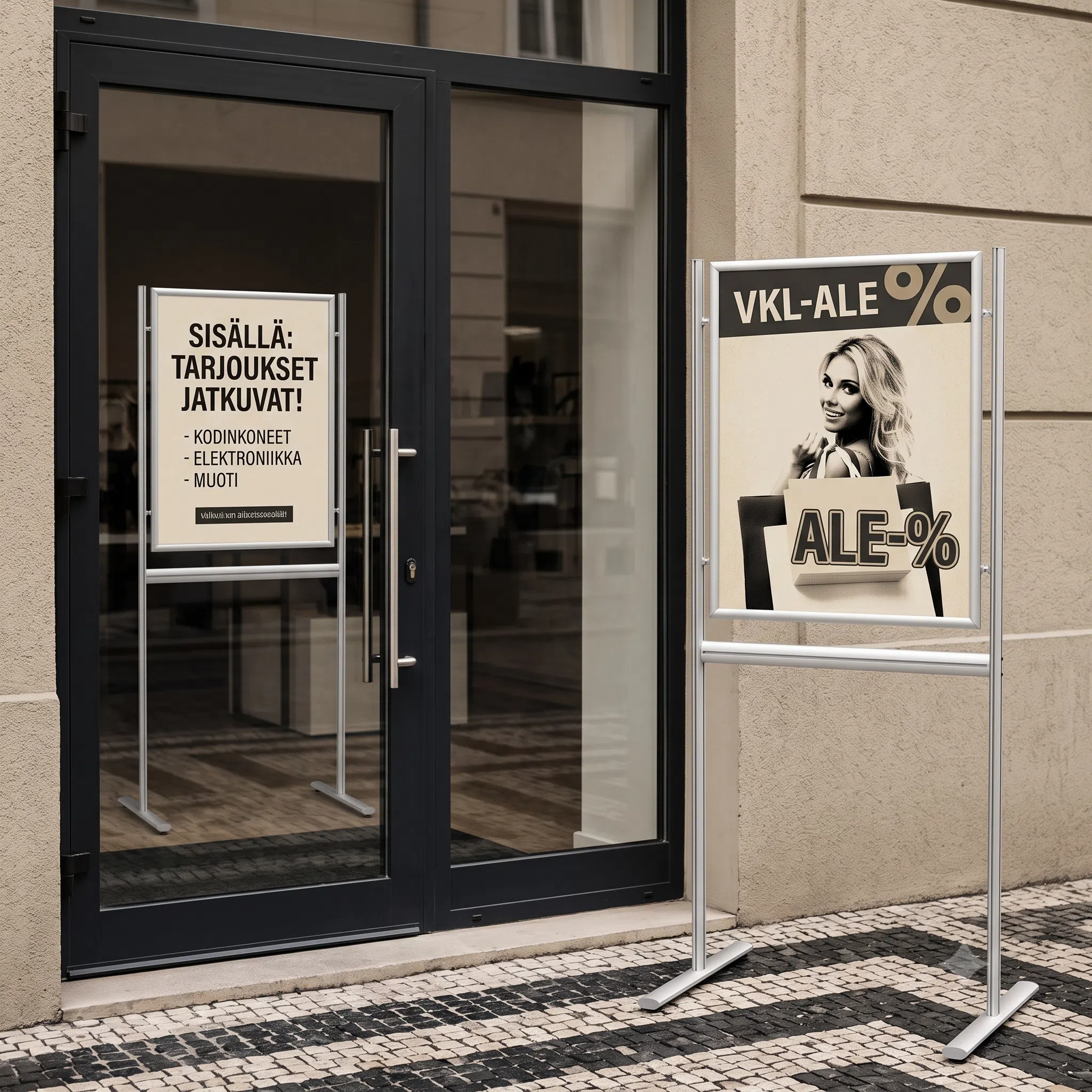 Infoteline / Julisteteline Design Standard (A1 ja 70x100 cm)