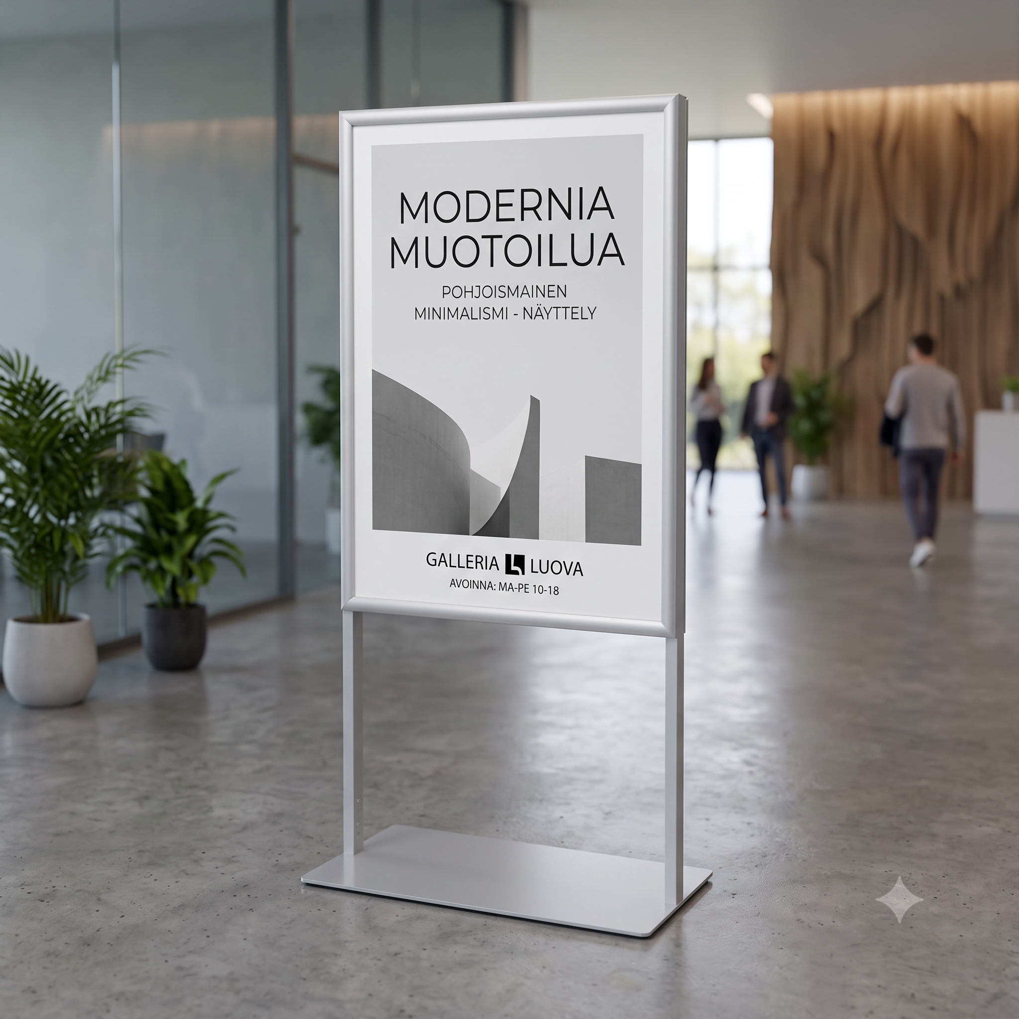 Infoteline / Julisteteline Poster Frame Stand (A1 ja 70x100 cm)