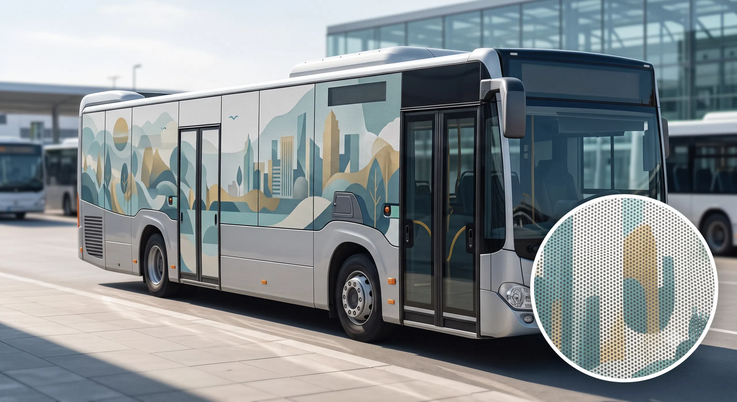 Itsekiinnittyvä Ikkunateippi (One Way Vision -reikäkalvo 180 μm)