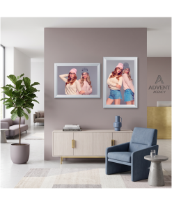 Snap Frame Standard -Napsautuskehys 25 mm (Hopea)