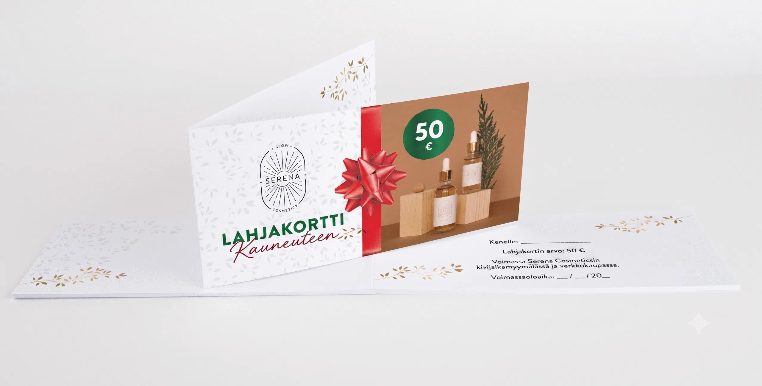 Taitettavat Lahjakortit ja Kupongit
